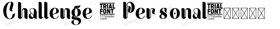 Challenge - Personal字体转换